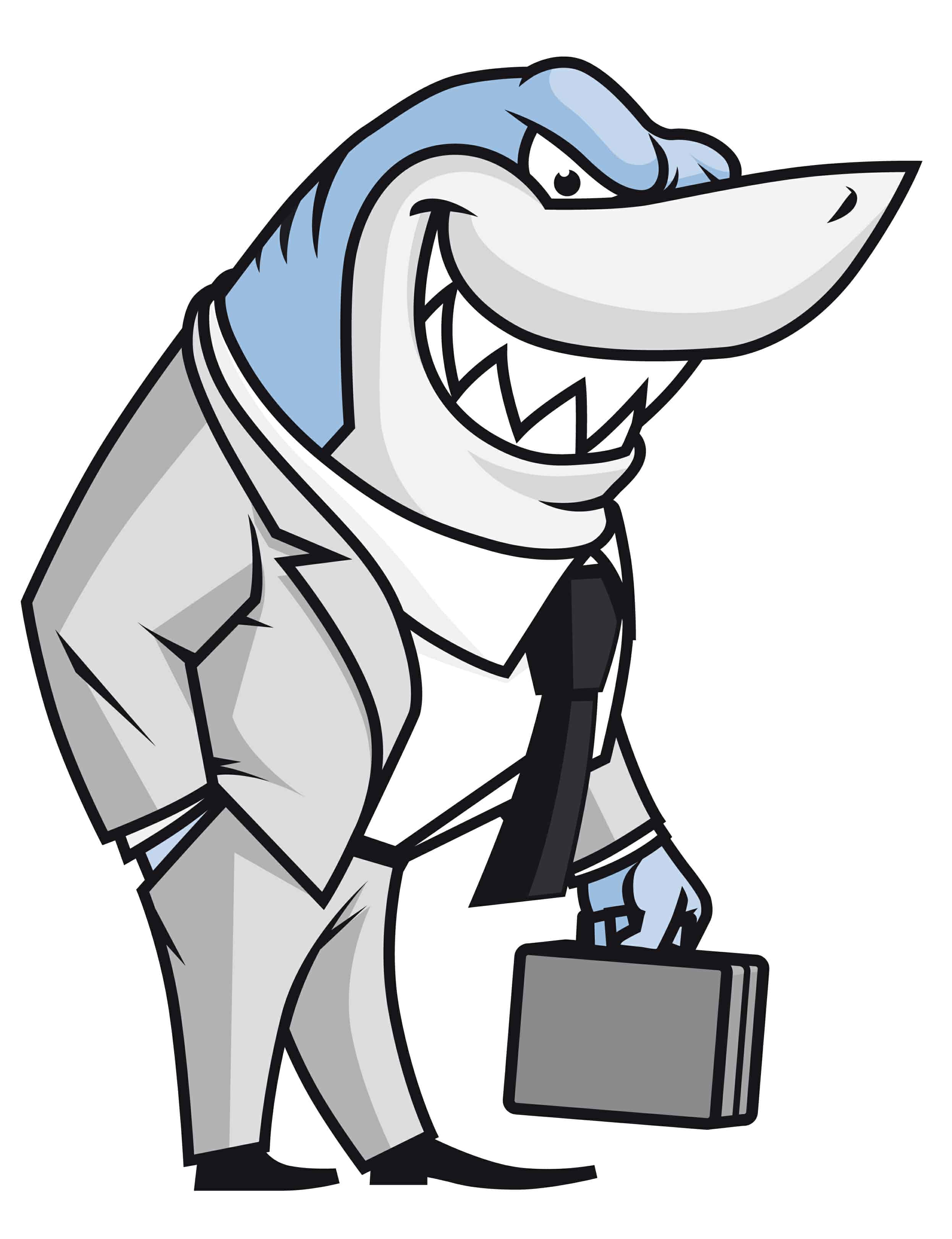 Image result for cartoon attorney shark