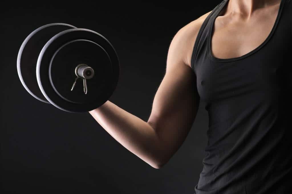 Woman Lifting a Barbell