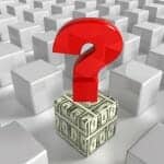 Money Questions - money and a red question mark in a maze