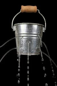 Giving away your power in divorce - a Leaky Bucket