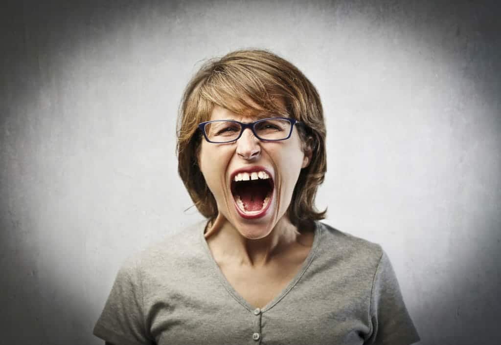 Screaming woman shows you have to manage your anger