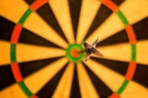 Close up of dart in a bulls eye: how you can win when you're divorcing a narcissist