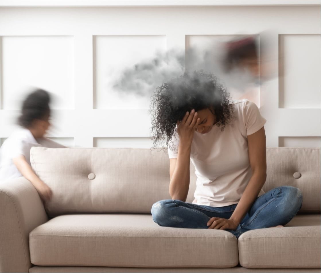 a woman with decision fatigue