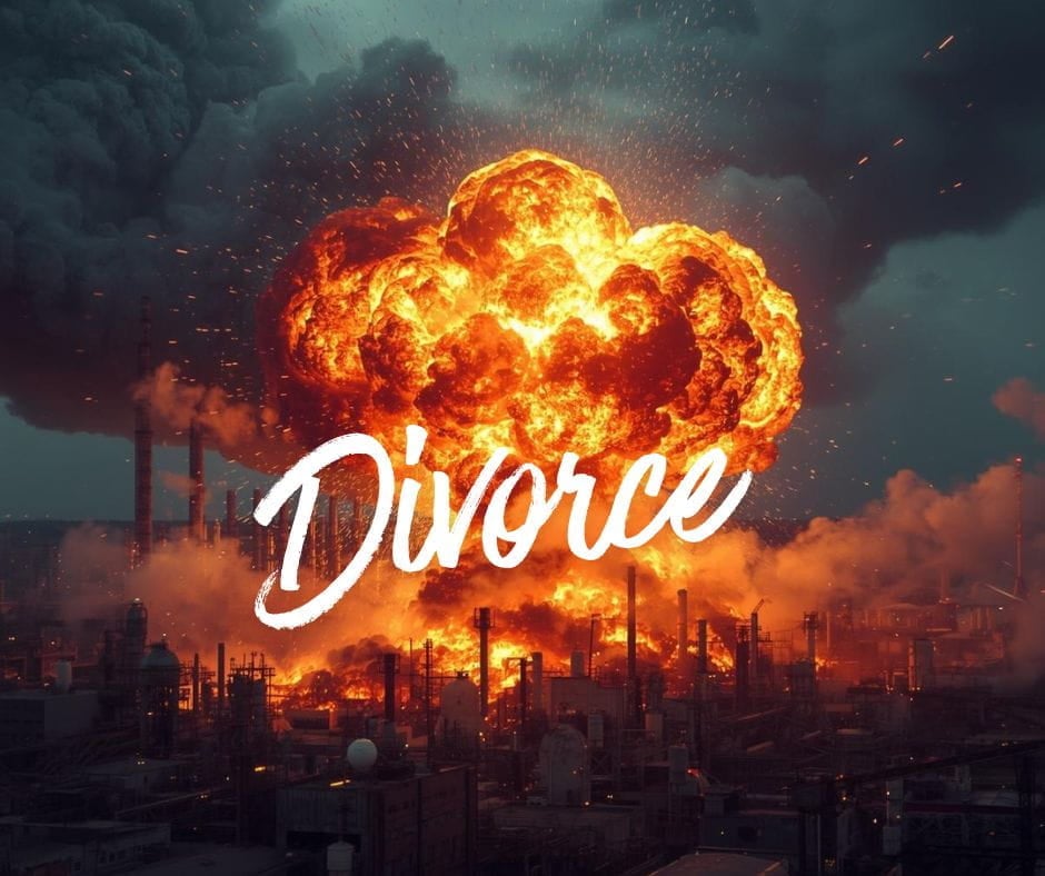 Exploding Your Divorce Picture of an explosion: exploding your divorce.