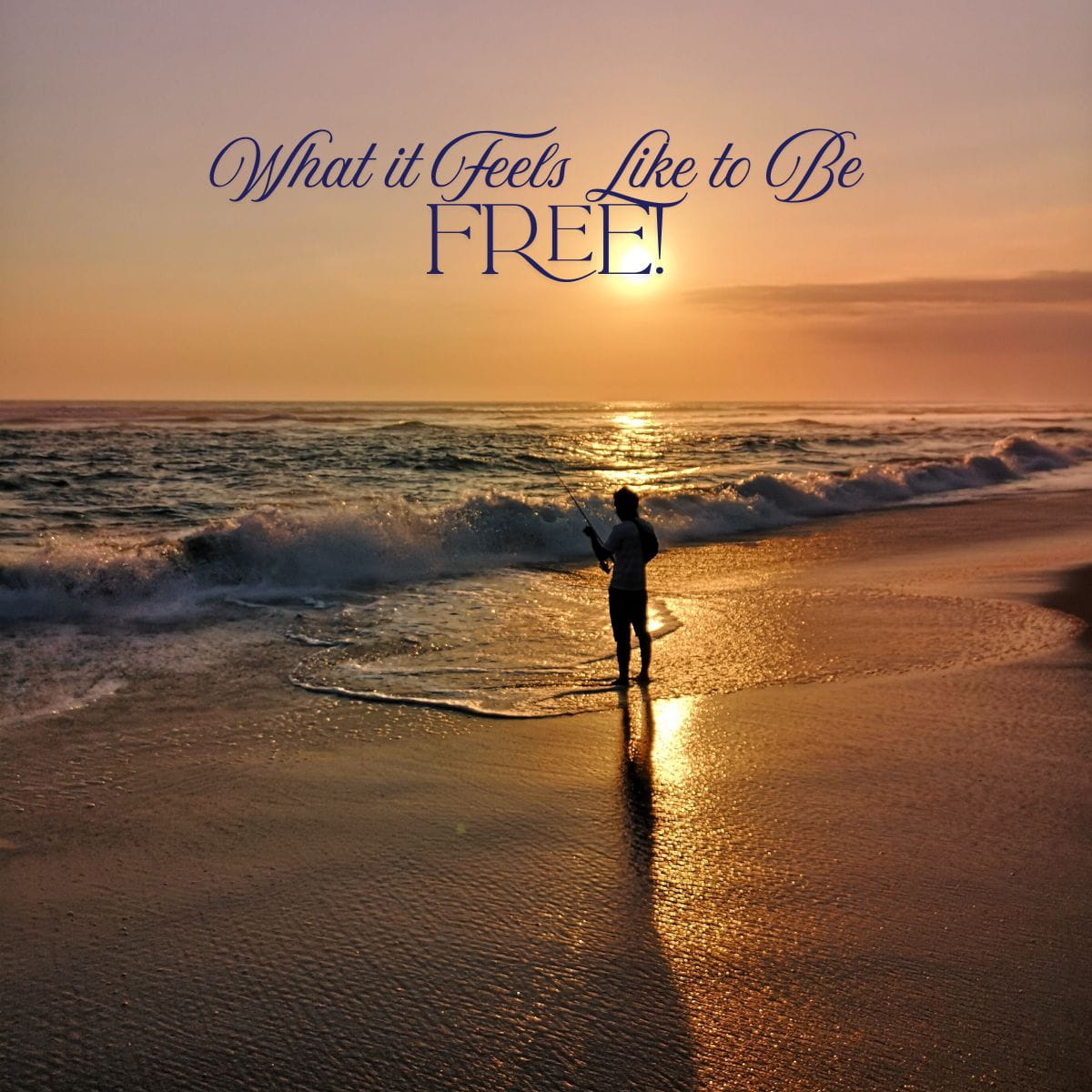 How to Let Go in Divorce How to Let Go: Person with outstretched arms on a beach at sunrise.