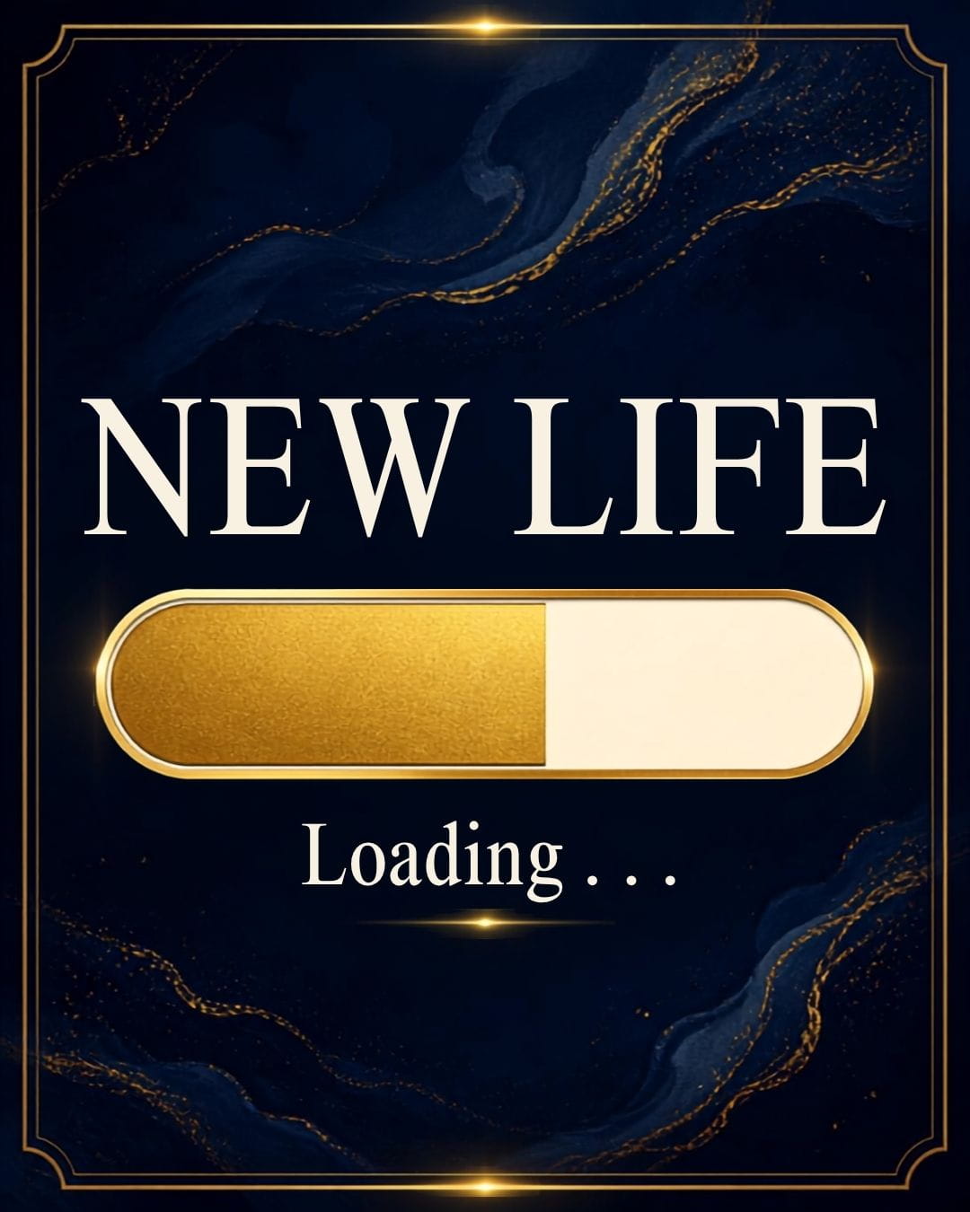 New Life Loading Elegant sign that says new life loading.