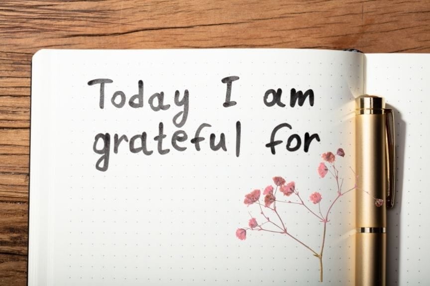 a gratitude journal